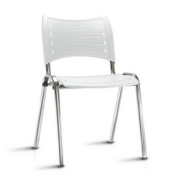 Cadeira em Polipropileno Base Fixa Cromada Iso Chair